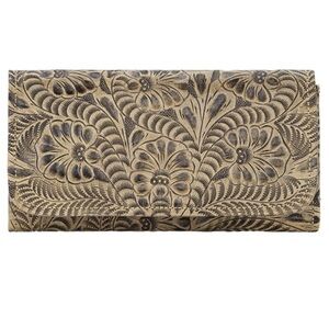 💵 AMERICAN WEST WOMEN'S TRI-FOLD WALLET WITH SNAP CLOSURE 💵